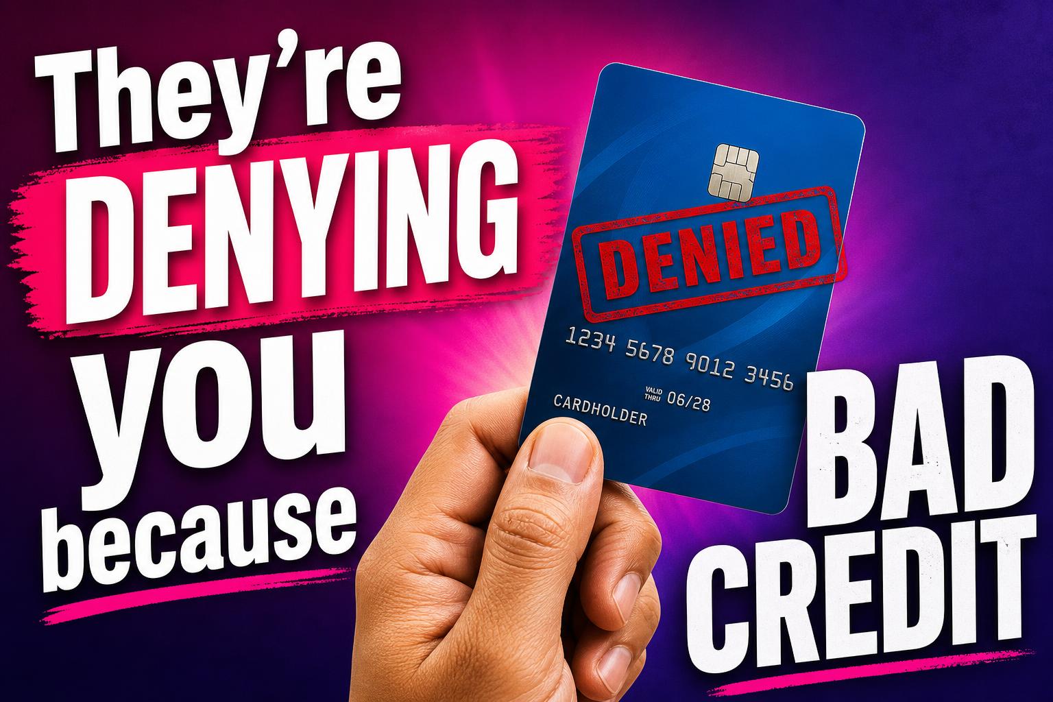 Why bad credit gets you denied